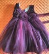 Dark Purple Frock Dress for Baby Girl Online now