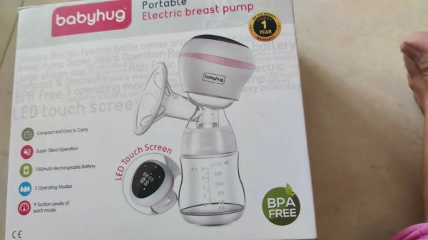 Combo of BABYHUG Portable Electric Breast Pump & BABYHUG 5 In 1 Hip Seat Cum Baby Carrier Sale