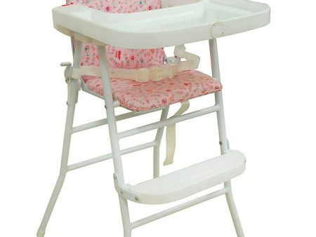 ZOSHOMI Mealtime High Chair with Soft Cushion and Protection Belt for Baby (Pink) on Sale