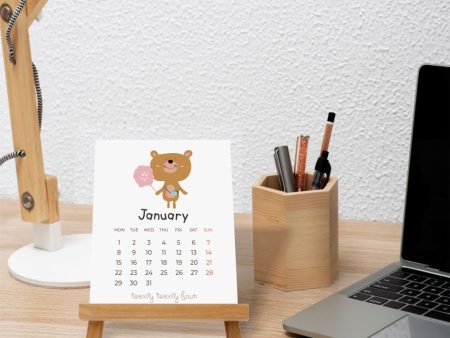 Desk calender - Cute Animals Hot on Sale