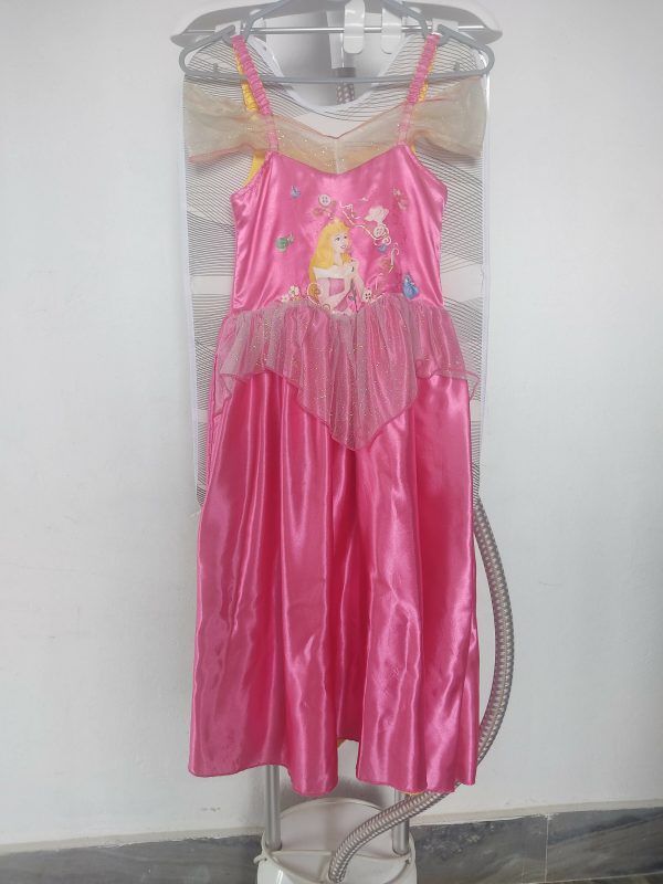 Barbie Dress Frock 2 in 1 Pink and Yellow Online