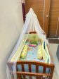 BABYHUG Lonia Cradle with Mosquito Net and Mattress Along with Bedding Set Online