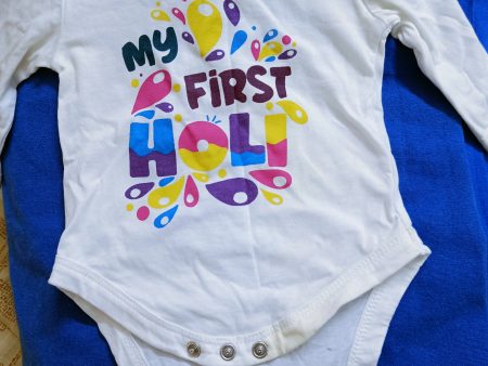 BON ORGAINK Unisex My First Holi Bodysuit Baby Online