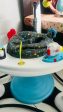 EVENFLO Exersaucer Jump and Learn Jumper,Jam Session with Base - Blue Fashion