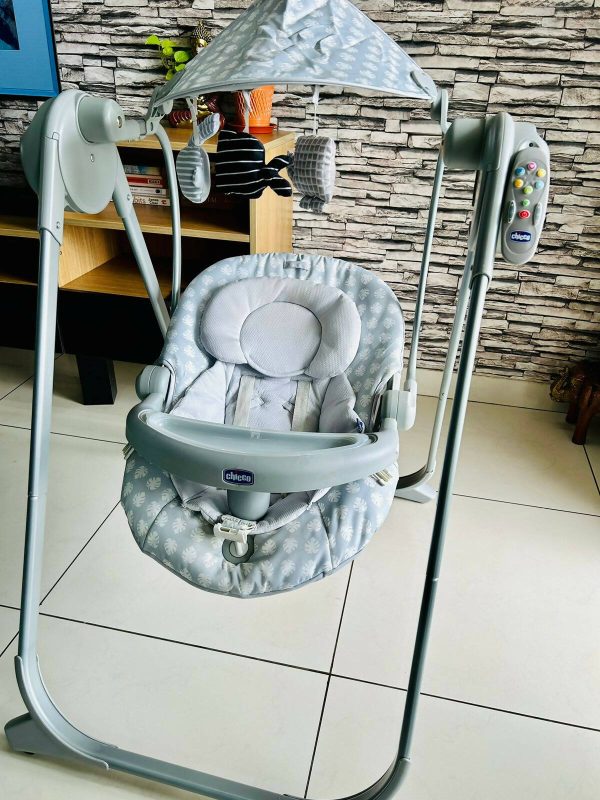 CHICCO Polly Electric Baby Swing - Grey For Cheap