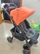 BABYHUG Wander Buddy Stroller Pram with rear Parent Utility Box with Cup Holder - Orange and Black Fashion