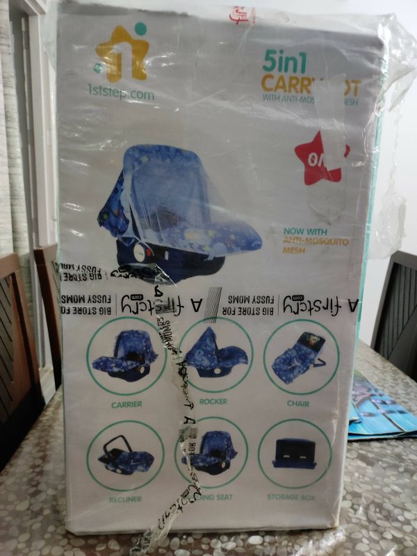 1st STEP 5 in 1 Carrycot with anti mosquito Mesh Online