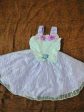 1st Birthday Beautiful White Lavender Party Frock Dress for Baby Girl For Discount