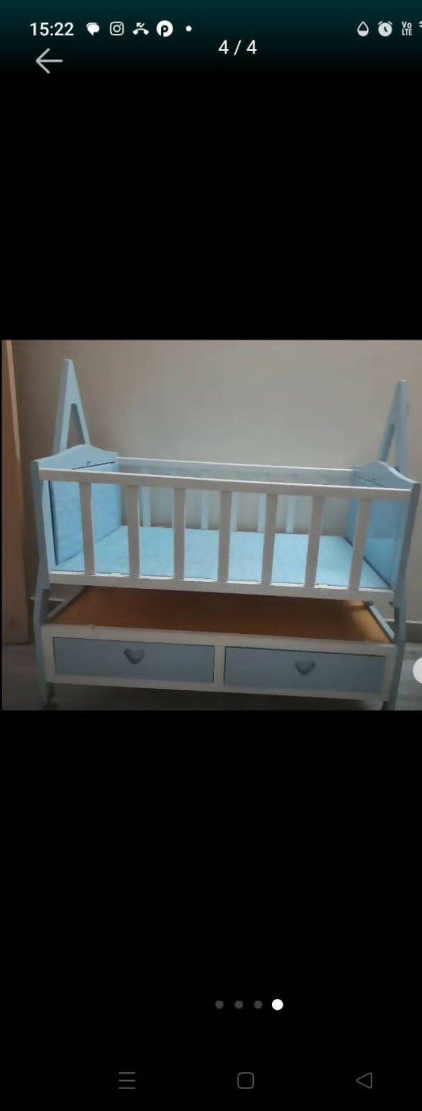 BORNBABIES Cradle for Baby with Storage Box For Discount