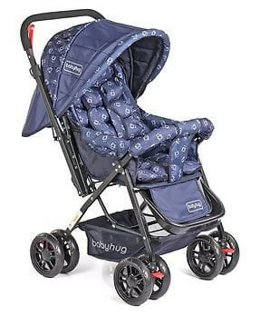 BABYHUG Cocoon Stroller Pram with Reversible Handle-Blue Online