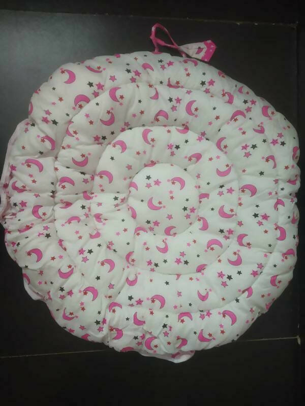 Baby Circle Bed with Baby Nest, Small Bed and Complementary Pillows Fashion