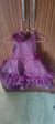 1st Birthday Occasion Frock Dress for Baby Girl - Purple Fashion