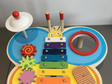 5 In 1 Wooden Music Center  Table | Xylophone Instrument Toy Cheap