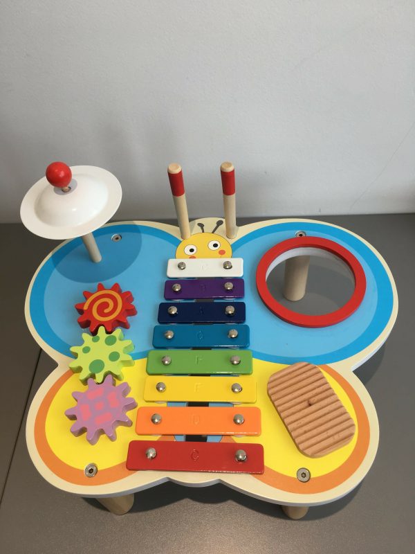 5 In 1 Wooden Music Center  Table | Xylophone Instrument Toy Cheap