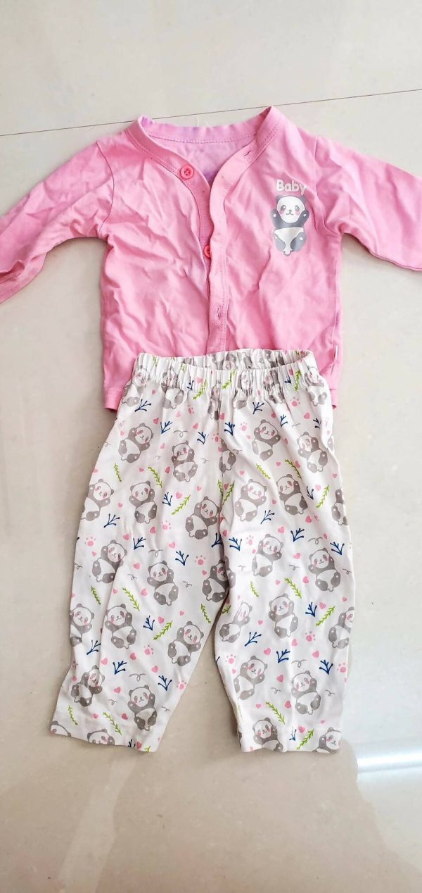 Cotton Pink T-shirt and Full Pant Hot on Sale