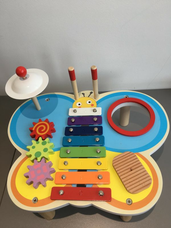 5 In 1 Wooden Music Center  Table | Xylophone Instrument Toy Cheap