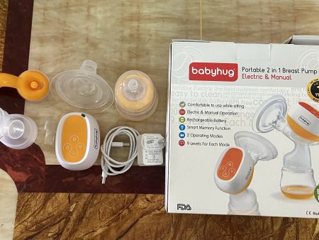 BABYHUG Portable 2 in 1 Electric & Manual Breast Pump Online Sale