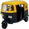 Auto Rickshaw Toy for Kids Pull Back Action Mini Auto Rickshaw Mini for Kids (Black, Yellow) ( Pack of 1) Discount