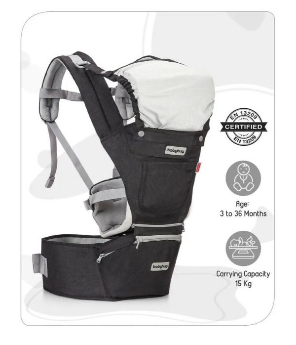 BABYHUG Harmony 3 in 1 Hip Seat Cum Baby Carrier Online Sale